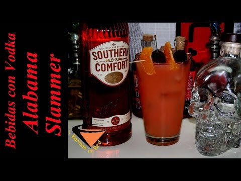 ALABAMA as making ALABAMA SLAMMER COCKTAIL