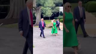 Hilarious! Reaction On Trump Walking With Press Secretary Karoline