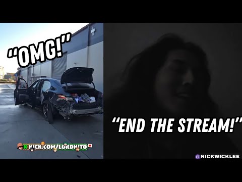 @lordhitotv CRASHES Car! 😱 + Nick Lee & Amouranth DRAMA! 😲