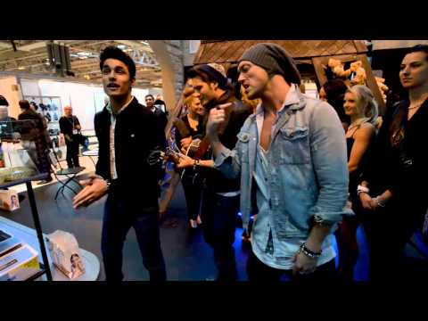 TIMES RED PERFORM AIN'T NO SUNSHINE AT THE TRESOR PARIS  STAND, SPRING FAIR, NEC