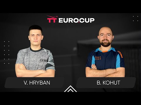15:55 Vadym Hryban - Bohdan Kohut 30.07.2024 TT Euro.Cup Ukraine Elite. TABLE 3
