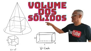 Geometria Espacial, Volume do Cubo: Como calcular volume de uma figura inscritas no cone