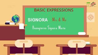 LEARN BASIC ITALIAN GREETINGS AND EXPRESSIONS | Learn Italian Language | Learn Italian with Bukola