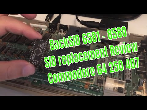 BackSID 6581 - 8580 SID replacement Review Commodore 64 250407