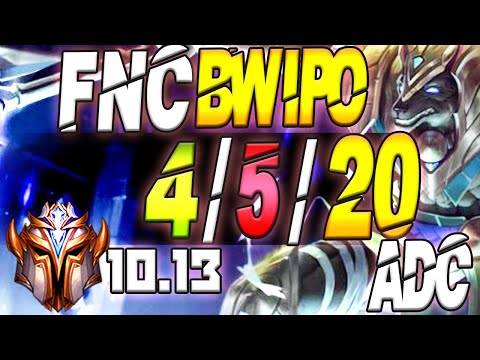 Fnatic Bwipo Plays Nasus Adc vs Ezreal - 10.13
