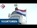 Vuurtoren heeft weer een vlag: 'We zijn blij dat hij er weer is' - OMROEP WEST