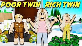 POOR Twin Vs. RICH Twin.. (Roblox Brookhaven)