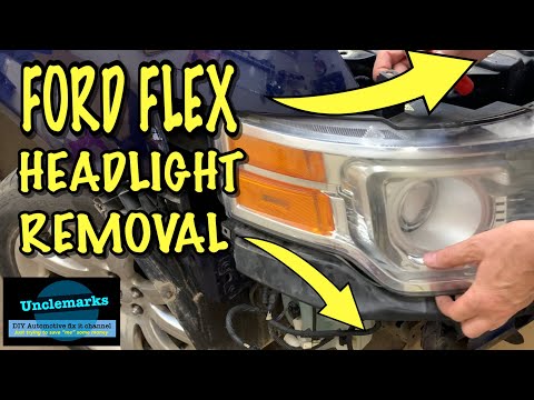 How to remove headlight assembly on Ford Flex (EP 278)