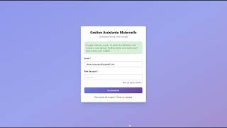 Inscription et premier lancement