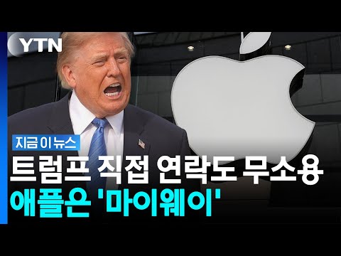 트럼프 도발에 잽싸게 움직인 구글…애플은 '마이웨이' [지금이뉴스] / YTN