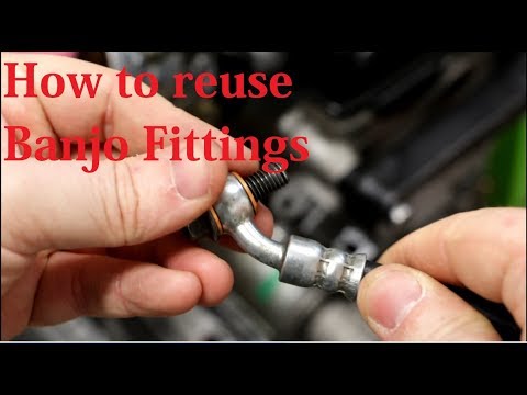 How to properly reuse banjo fittings