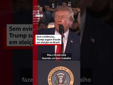 Trump volta a insinuar fraude nas eleições brasileiras, sem apresentar provas