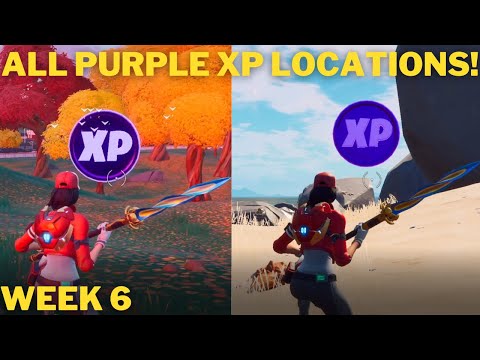 Where to Find All Purple XP Coin Locations Week 6 - Purple Power Punch Card!