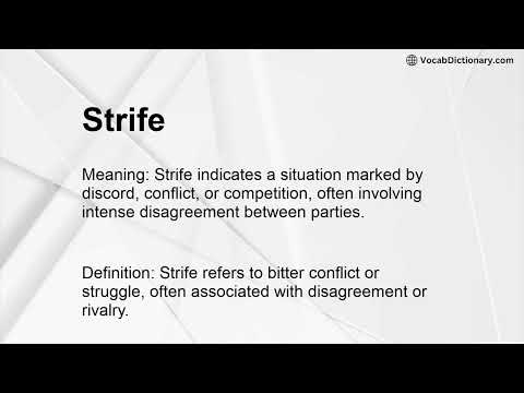 Strife Meaning