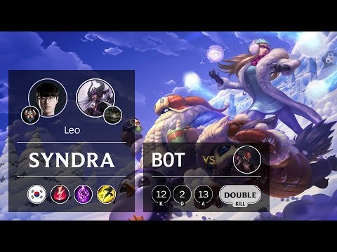 Syndra Bot vs Lucian - KR Challenger Patch 9.21