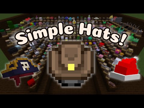 SIMPLE HATS MOD! | MOD SHOWCASE | 1.19.2
