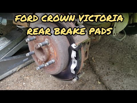 Replacing the rear brake pads on a 1997 ford crown victoria