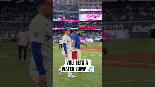 Brandon Valenzuela’s big blast deserved a big splash! #MLB #Toronto #BlueJays