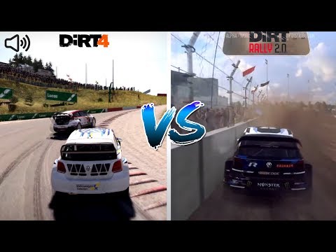 DiRT RALLY 2.0 VS DiRT 4"GAMEPLAY Rallycross Compare"