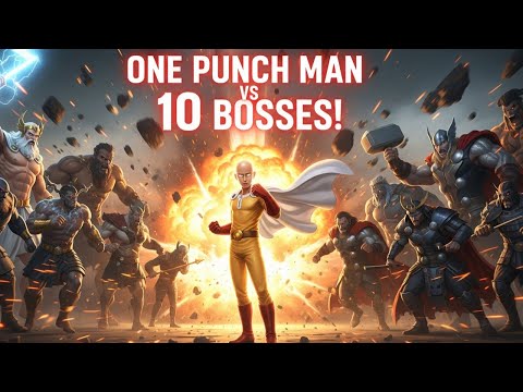 💥 ONE PUNCH MAN vs 10 STRONGEST BOSSES 💪 – The Most Overpowered Fight in TABS EVER! ⚡🔥