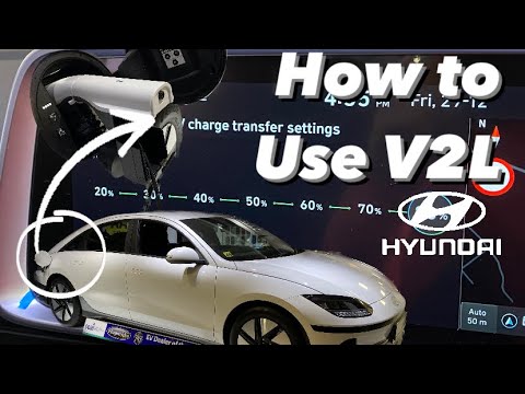 How to use V2L vehicle to load on a Hyundai #v2l #hyundai #howto