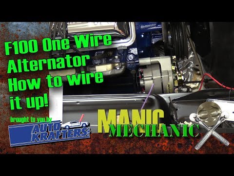 F100 How to One Wire Alternator With American Autowire Harness