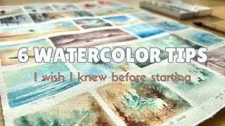6 things I wish I knew before starting watercolor painting | Watercolor tutorial