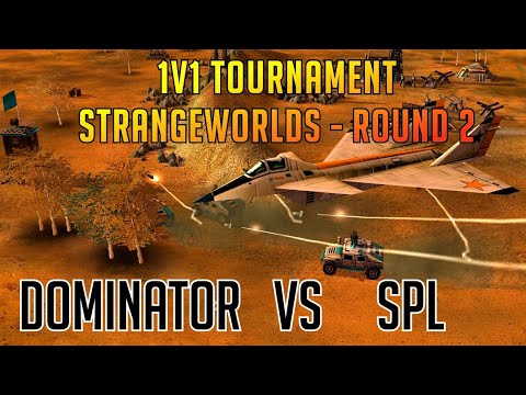 1v1 Tournament - Strangelands Round 2 - DoMiNaToR vs SPL - Generals Zero Hour Online Multiplayer