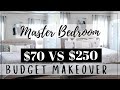 SMALL MASTER BEDROOM MAKEOVER ON A BUDGET | MODERN FARMHOUSE MASTER BEDROOM |  DECORATING IDEAS