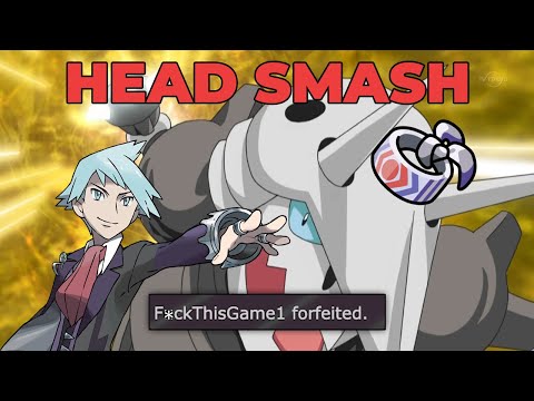 CHOICE BAND HEAD SMASH AGGRON FORCES FORFEIT IN POKEMON SHOWDOWN TRICK ROOM STEVEN GEN3 TEAM DBSP OU