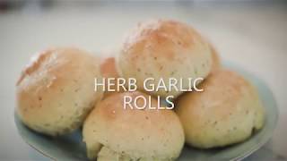 Herb and Garlic Dinner Rolls
