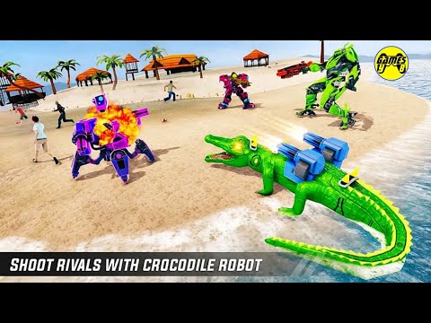 Crocodile Robot Car Transformation 2020 (Blue Robot Transform) - Android Gameplay FHD