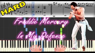 Freddie Mercury - In My Defence | Sheet Music &amp; Synthesia Piano Tutorial