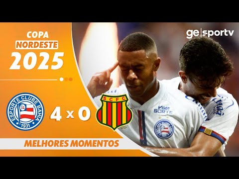 Gols e lances de Bahia x Sampaio Corrêa