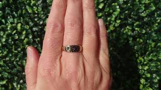 A Victorian style sapphire ring