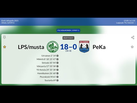 P15 Kolmonen: LPS/musta - PeKa 1.10.2021