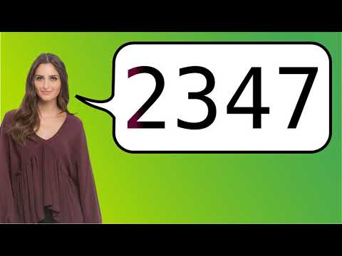 Como dizer '2347' em ingles?