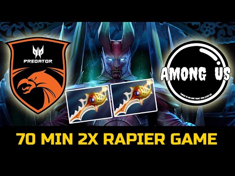 TNC VS AMONG US - CRAZY 70 MIN + 2X RAPIER GAME DOTA SUMMIT 13