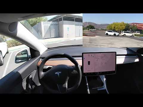 El autopiloto de Tesla me recoje en un estacionamiento! (Convocar