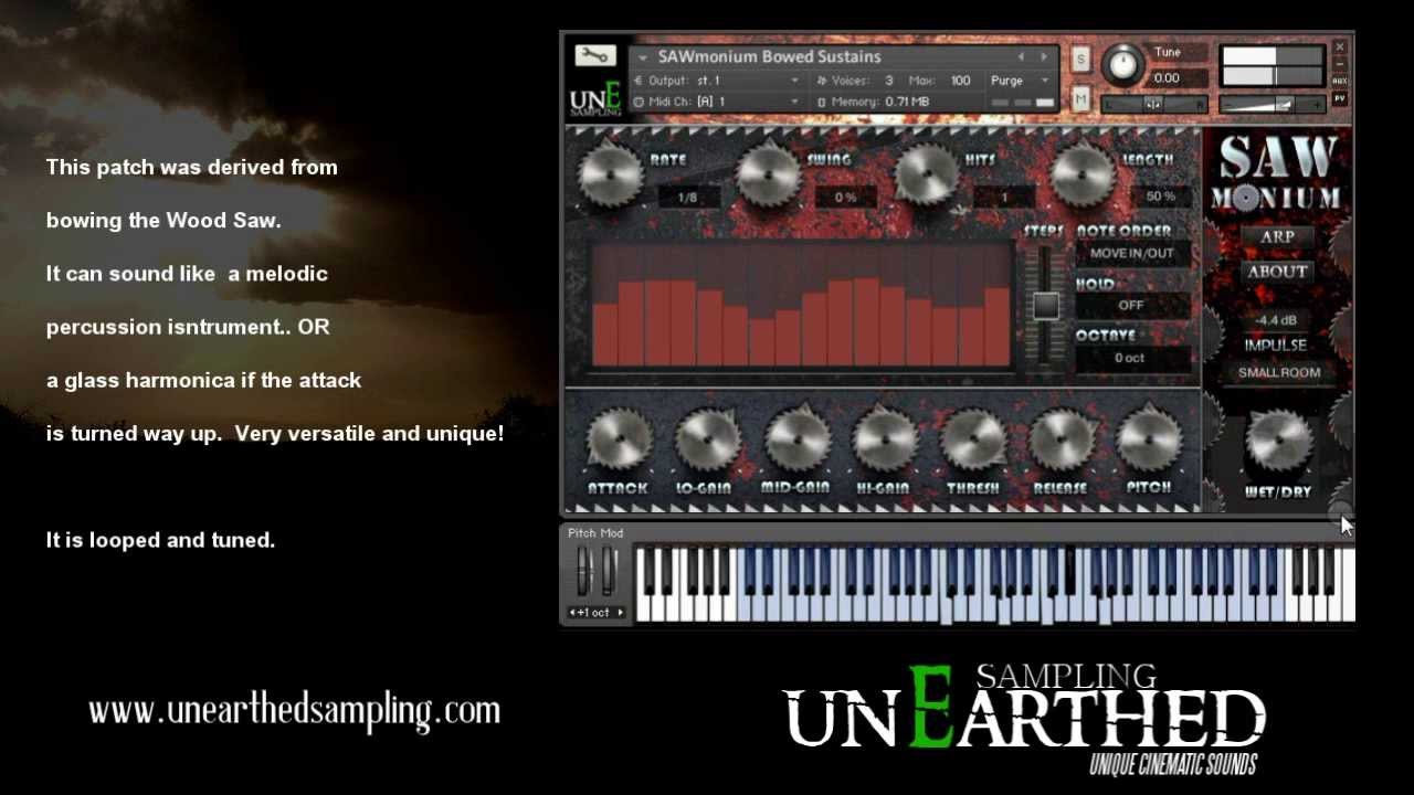 unEarthed Sampling - SAWmonium Kontakt Instrument Walkthrough