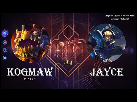 [Mid] Kogmaw vs Jayce - KR Ranked (C) / 롤 미드 코그모