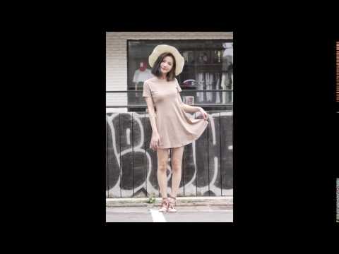 CG02-FD018 休閒棉質顯瘦連身裙 卡其