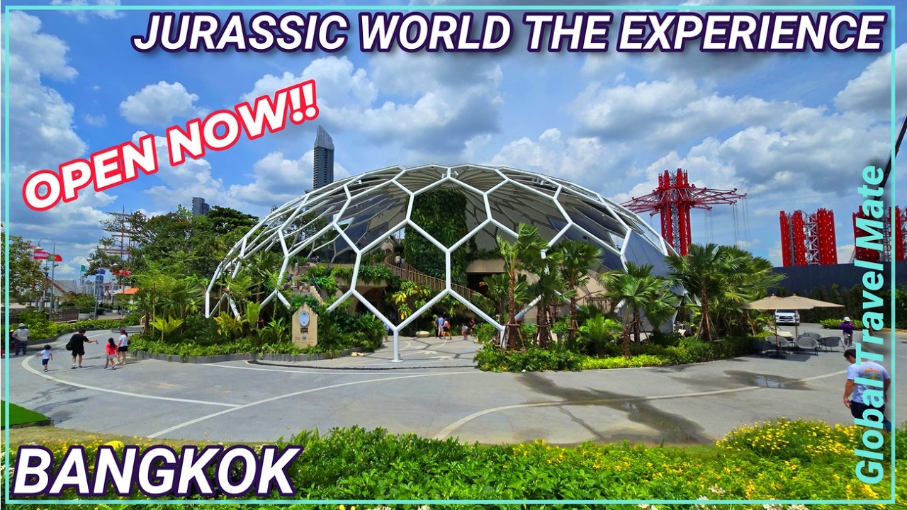 Join a traveler on a visit to Jurassic World experience.