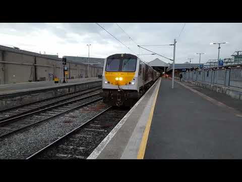 206 & RPSI Cravens departing Dublin Connolly with 088 following light engine. 11/6/22