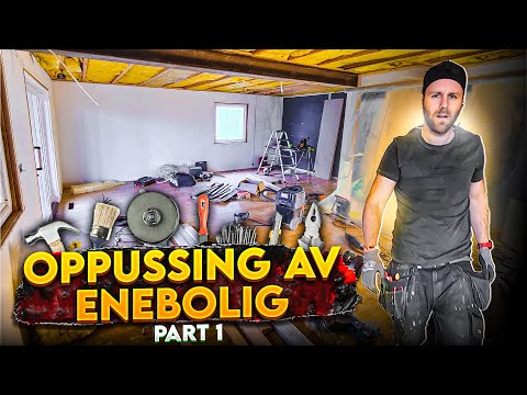 Oppussing av stue og kjøkken Del 1 DIY Livingroom and kitchen renovation