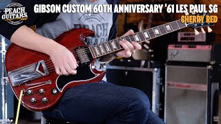 Video thumbnail for No Talking...Just Tones | Gibson Custom 60th Anniversary '61 Les Paul SG Standard VOS Cherry Red by Peach Guitars