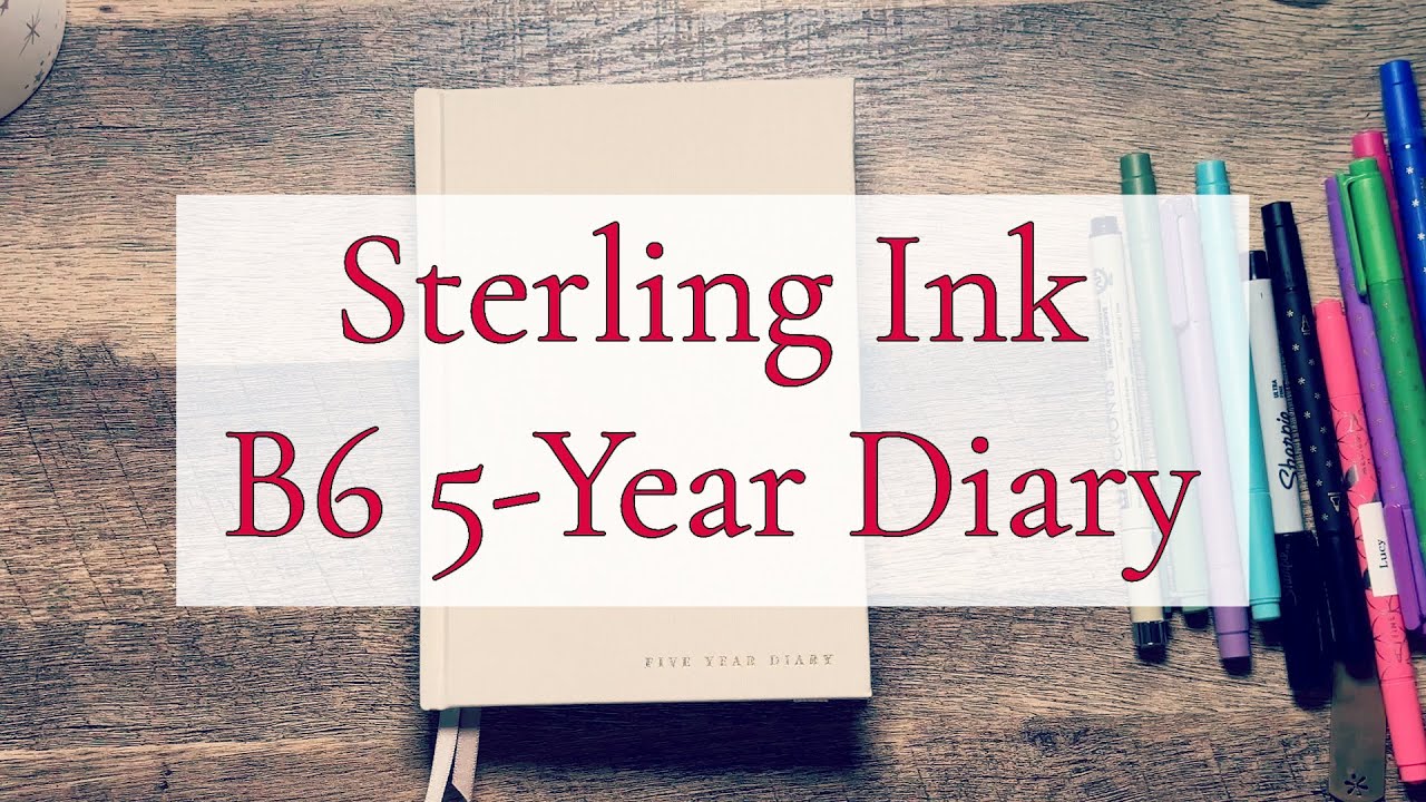 STERLING INK 5-YEAR DIARY REVIEW & PEN TEST || 2026 GOAL IDEAS || LEGACY GOALS