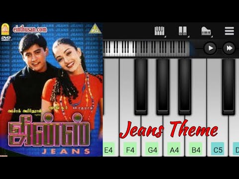 Jeans Theme | Love BGM | Easy Piano Tutorial | A.R. Rahman
