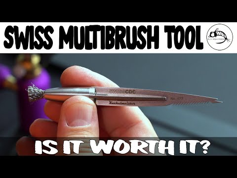 Swiss CDC Multibrush Tool - How to use it. (Fly Tying Tool Review)