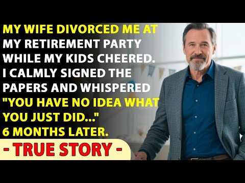 My Wife Served Divorce Papers At My Retirement Party While My Kids Clapped. NOW They Begged Me Back